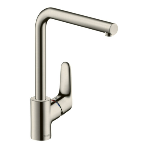 hansgrohe Spültisch-Einhebelmischer 280 Focus M41 1jet, Edelstahl-Optik