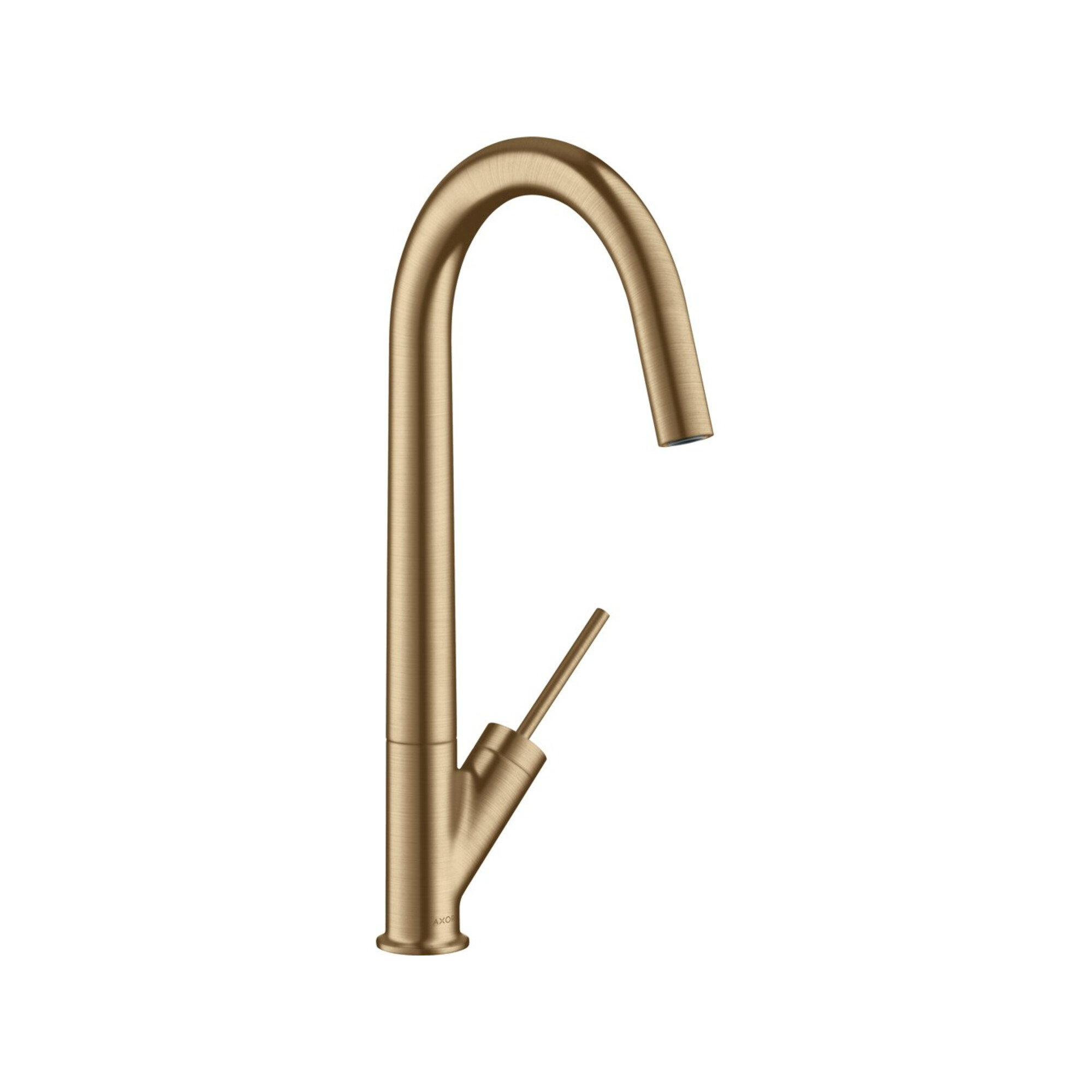 hansgrohe Spültisch-Einhebelmischer 300 Axor Starck mit Schwenkauslauf, brushed red gold