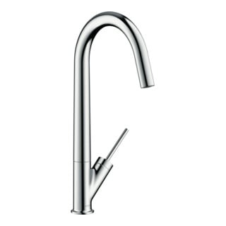 hansgrohe Spültisch-Einhebelmischer 300 Axor Starck mit Schwenkauslauf, chrom