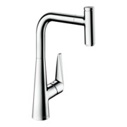 hansgrohe Spültisch-Einhebelmischer 300 Talis Select M51 m Ausziehauslauf, 1jet, Edelstahl-Optik