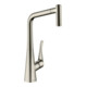 hansgrohe Spültisch-Einhebelmischer 320 Metris M71 EcoSm. m Ausz-br, 2jet, 5,8 l/m., Edelstahl-Optik-1