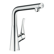 hansgrohe Spültisch-Einhebelmischer 320 Metris Select M71 1jet, Edelstahl-Optik