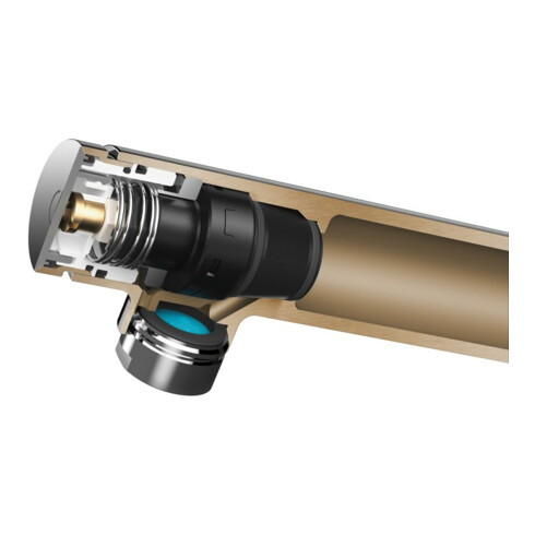 hansgrohe Spültisch-Einhebelmischer 320 Metris Select M71 1jet, Edelstahl-Optik