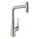 hansgrohe Spültisch-Einhebelmischer 320 Metris Select M71 m Ausziehbr., 2jet, sBox, Edelstahl-Optik-1