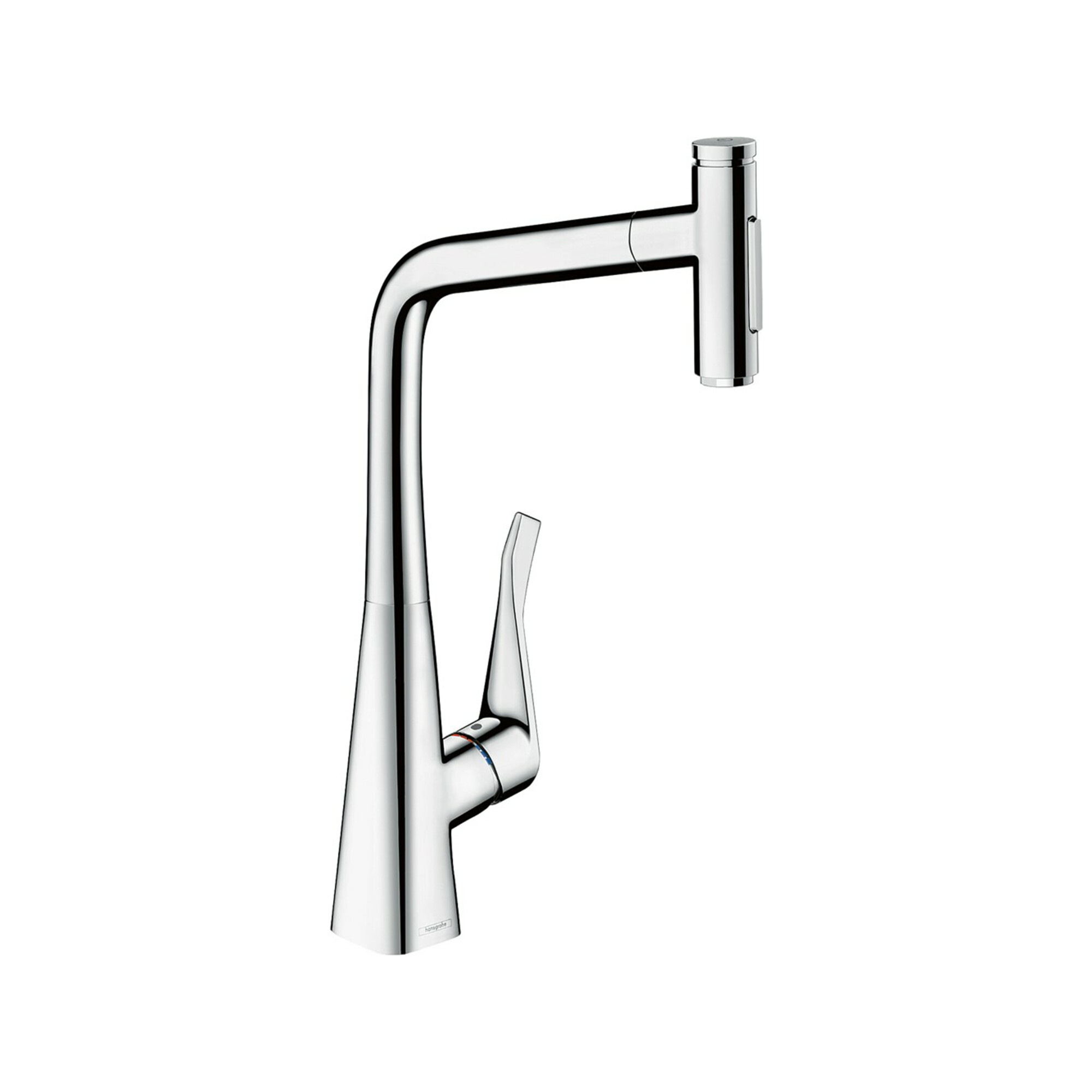 hansgrohe Spültisch-Einhebelmischer 320 Metris Select M71 mit Ausziehbrause, 2jet, sBox, chrom