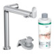 hansgrohe Spültisch-Einhebelmischer Aqittura M91 1jet, Starter Set, chrom-1