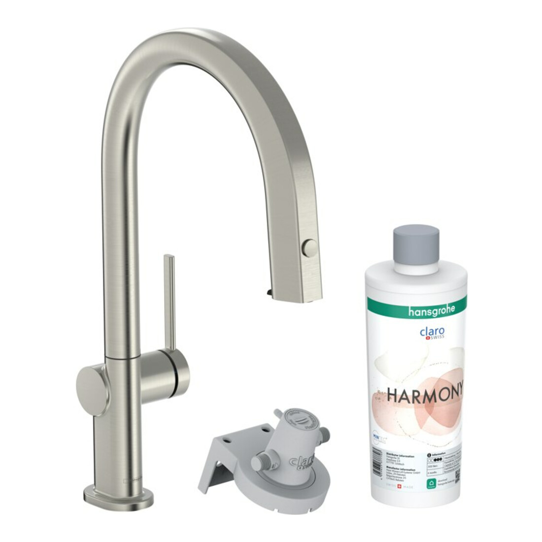 hansgrohe Spültisch-Einhebelmischer Aqittura M91 m Ausl, 1j, Start Set, Edelstahl-Optik