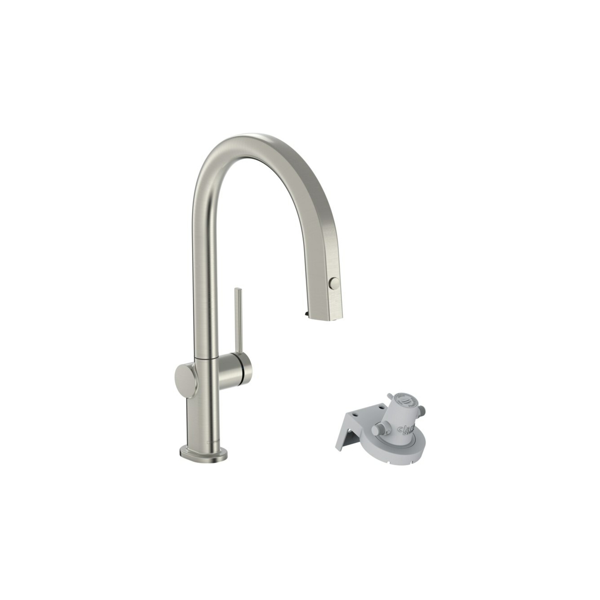 hansgrohe Spültisch-Einhebelmischer Aqittura M91 m Ausl, o. Filt., 1j, Edelstahl-Optik