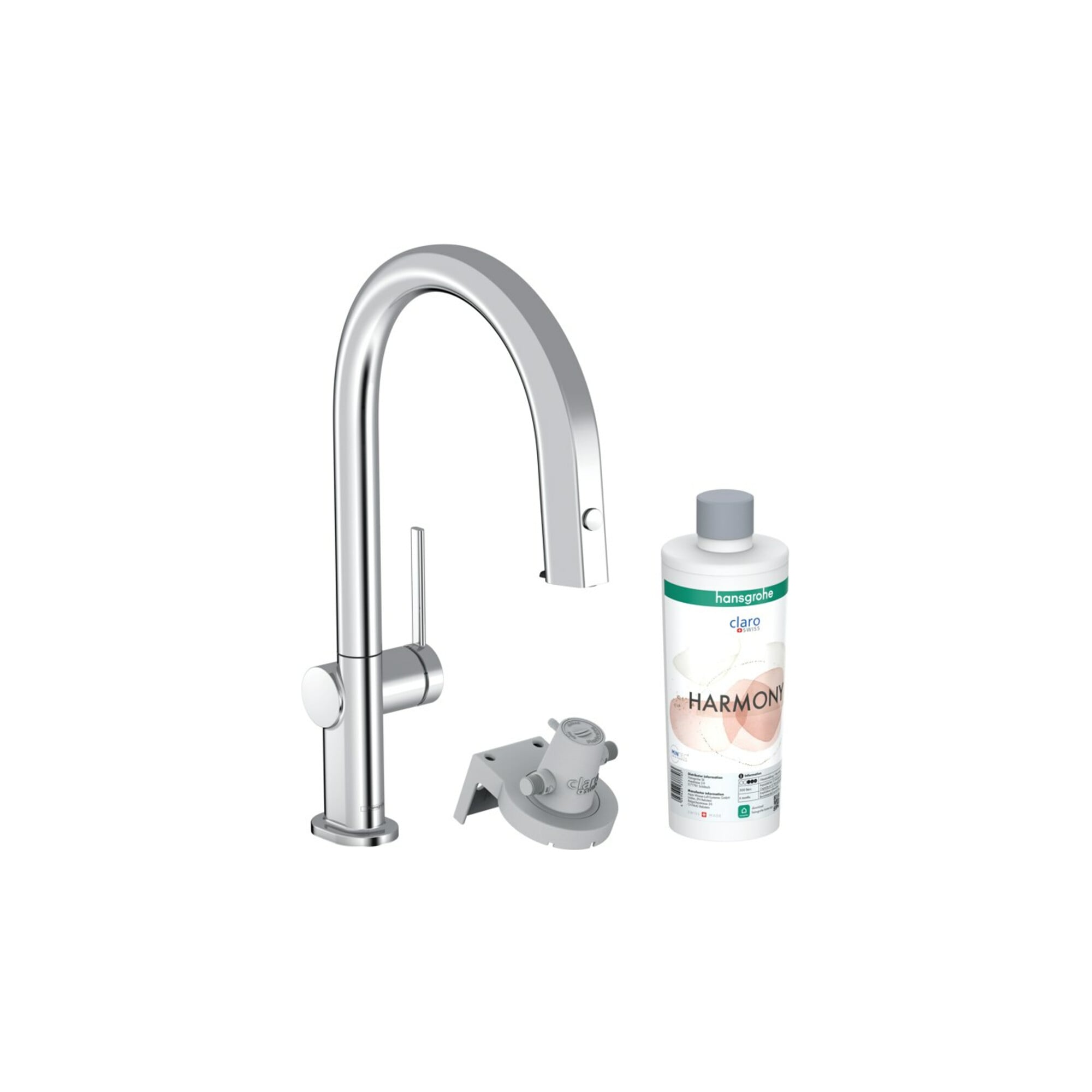 hansgrohe Spültisch-Einhebelmischer Aqittura M91 m Ausz.-Ausl., 1jet, Starter Set, chrom