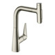hansgrohe Spültisch-Einhebelmischer Talis Select-M51-220 Edelstahl-optik, Ausziehbrause, 2et-1