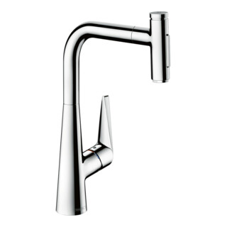 hansgrohe Spültisch-Einhebelmischer Talis Select-M51-300 chrom, Ausziehbrause, 2jet