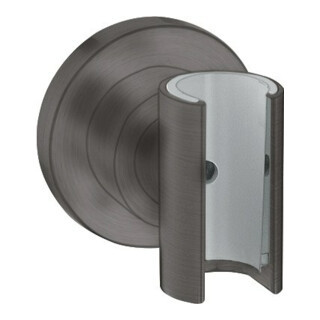 hansgrohe Support de douche Axor Citterio fixe, rond, chrome noir brossé