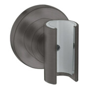 hansgrohe Support de douche Axor Citterio fixe, rond, chrome noir brossé