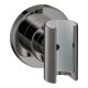 hansgrohe Support de douche Axor Citterio fixe, rond, chrome noir poli-1
