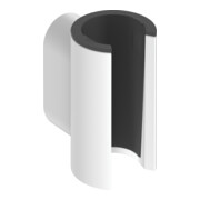 hansgrohe Support de douche Porter Fine fixe, métal, blanc mat-1