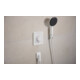 hansgrohe Support de douche Porter Fine fixe, métal, blanc mat