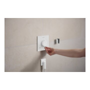 hansgrohe Support de douche Porter Fine fixe, métal, blanc mat-4