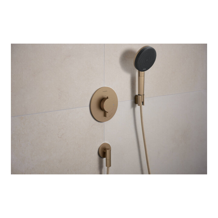 hansgrohe Support de douche Porter Fine fixe, métal, bronze brossé
