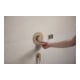 hansgrohe Support de douche Porter Fine fixe, métal, bronze brossé