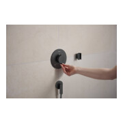 hansgrohe Support de douche Porter Fine fixe, métal, brossé bleu chrome-5