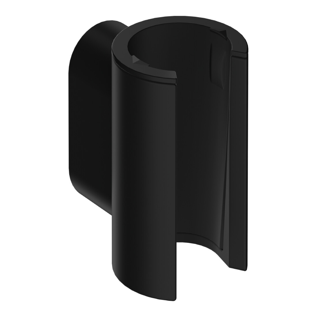 hansgrohe Support de douche Porter Fine fixe, métal, noir mat