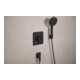 hansgrohe Support de douche Porter Fine fixe, métal, noir mat