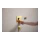 hansgrohe Support de douche Porter Fine fixe, métal, optique or poli
