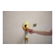 hansgrohe Support de douche Porter Fine fixe, métal, optique or poli