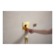 hansgrohe Support de douche Porter Fine fixe, métal, optique or poli