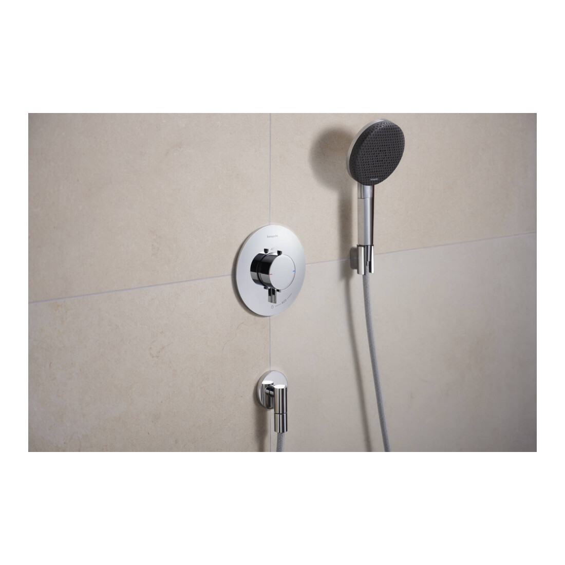 hansgrohe Support de douche Porter Fine position fixe, métal, chrome