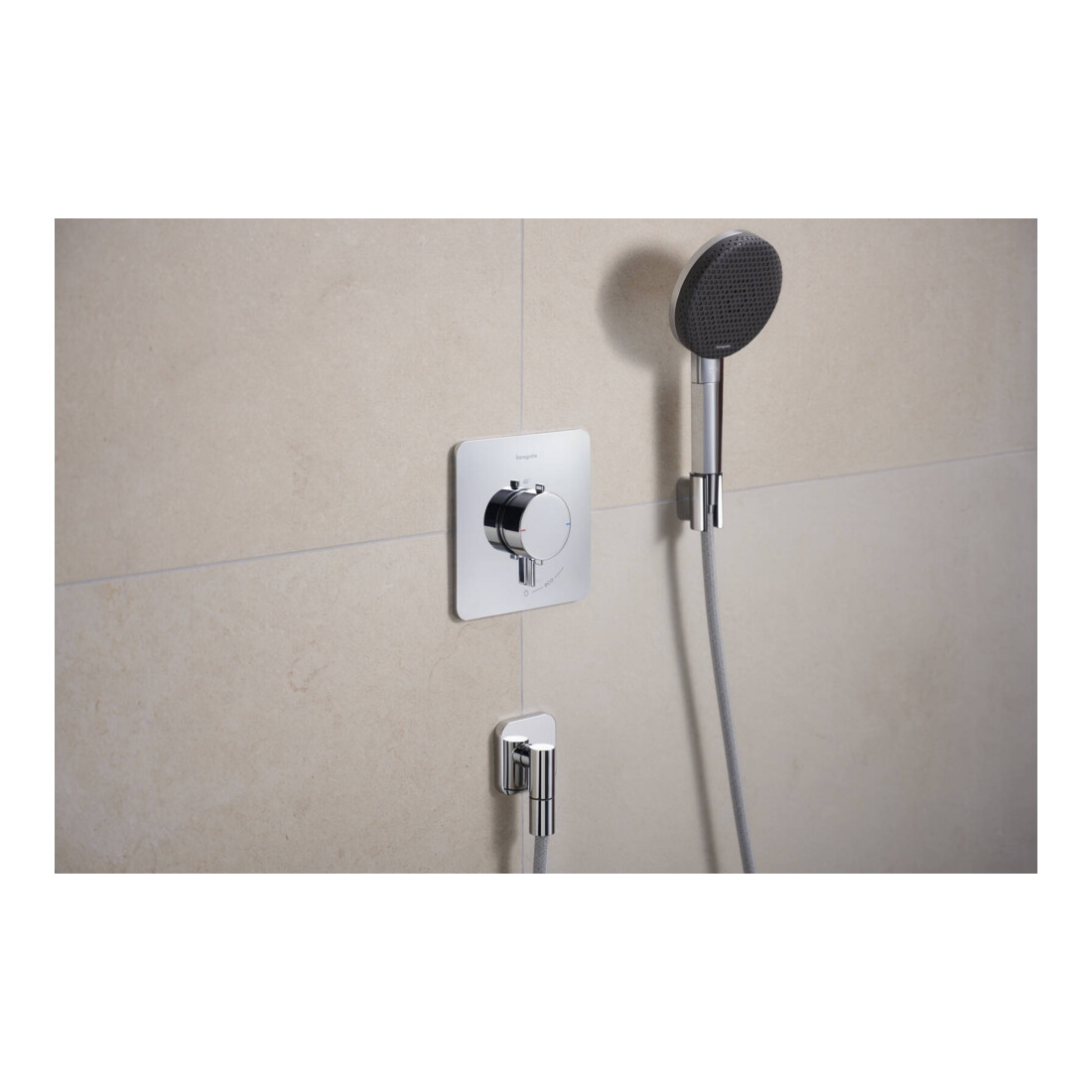 hansgrohe Support de douche Porter Fine position fixe, métal, chrome