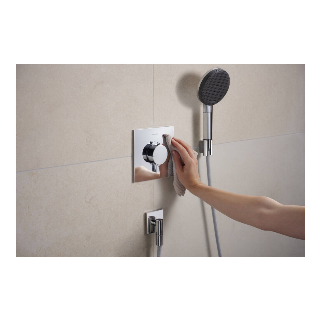 hansgrohe Support de douche Porter Fine position fixe, métal, chrome
