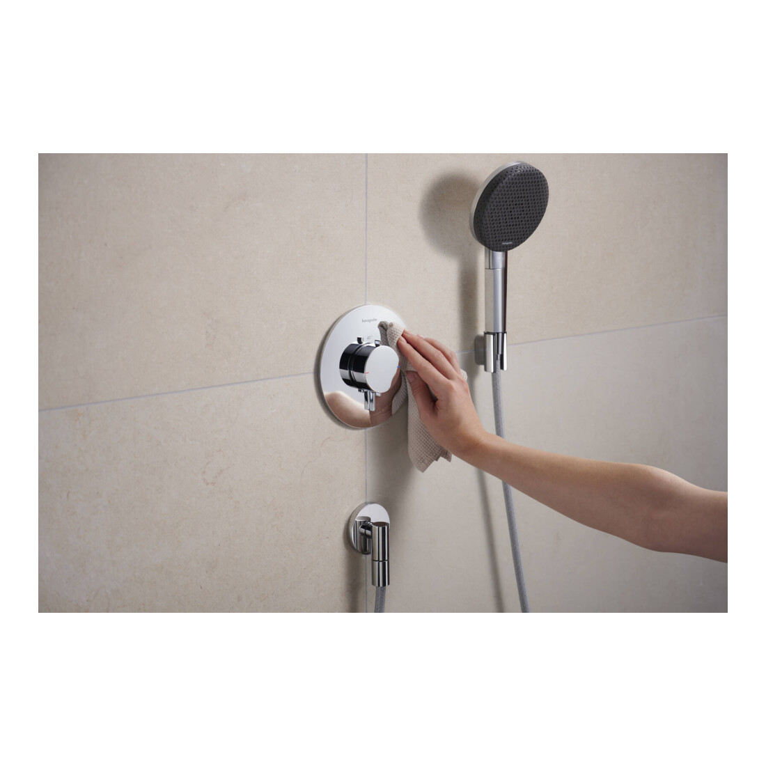 hansgrohe Support de douche Porter Fine position fixe, métal, chrome
