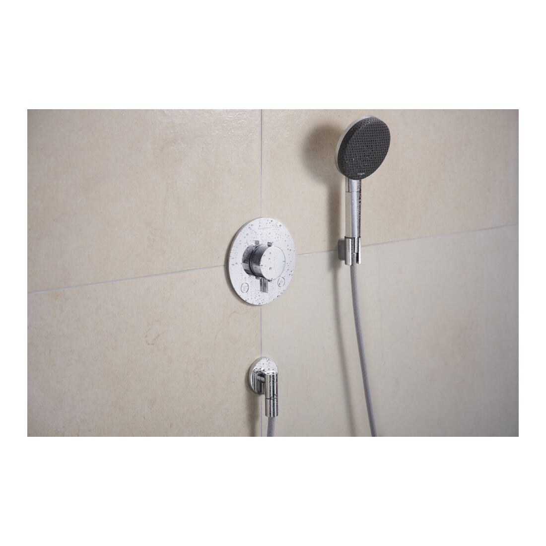hansgrohe Support de douche Porter Fine position fixe, métal, chrome