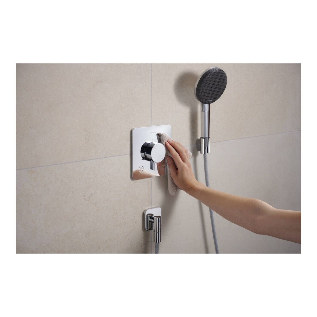 hansgrohe Support de douche Porter Fine position fixe, métal, chrome