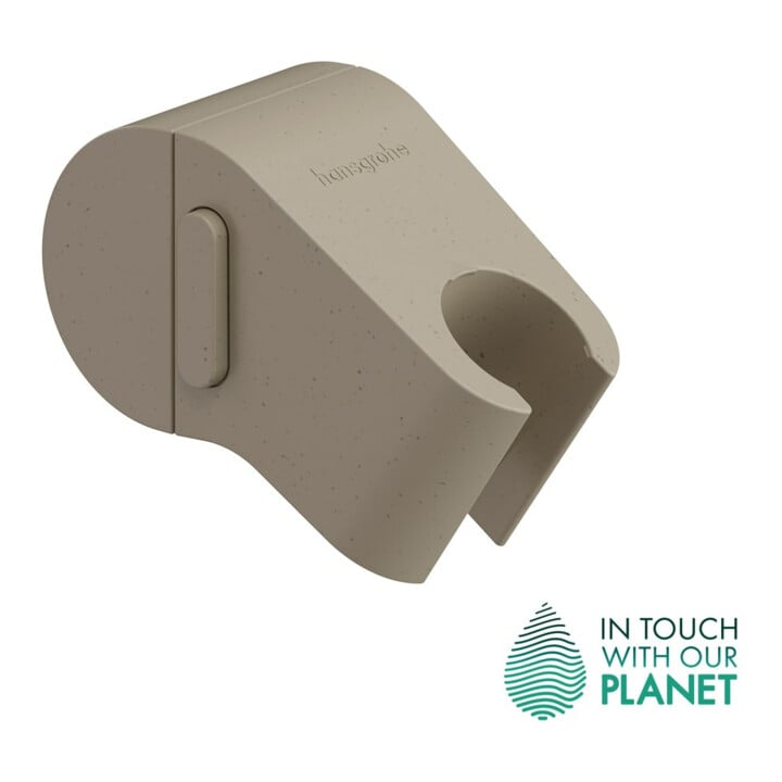 hansgrohe Support de douche WallStoris Planet EDI plastique, sable (recyclé)