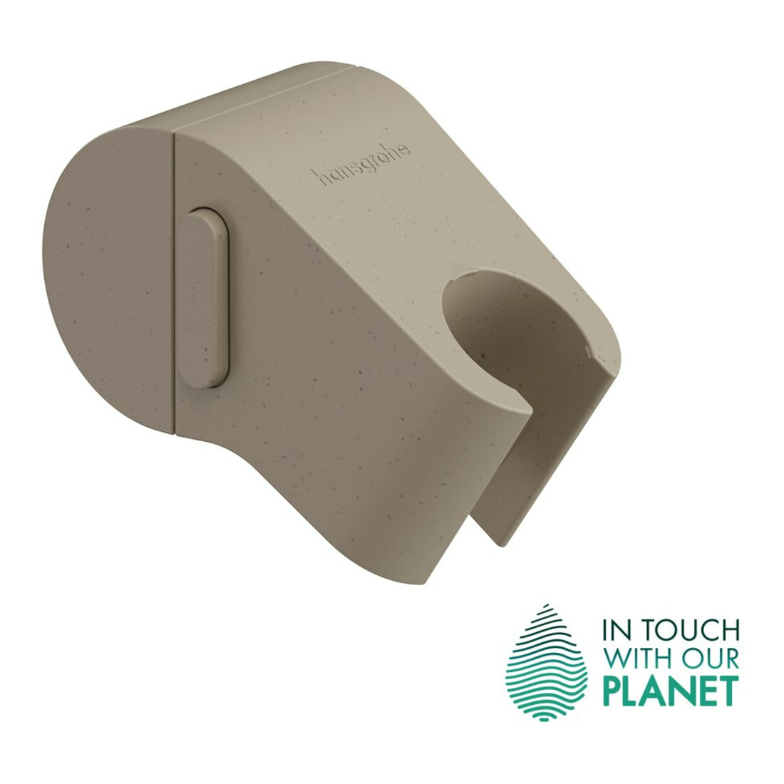 hansgrohe Support de douche WallStoris Planet EDI plastique, sable (recyclé)