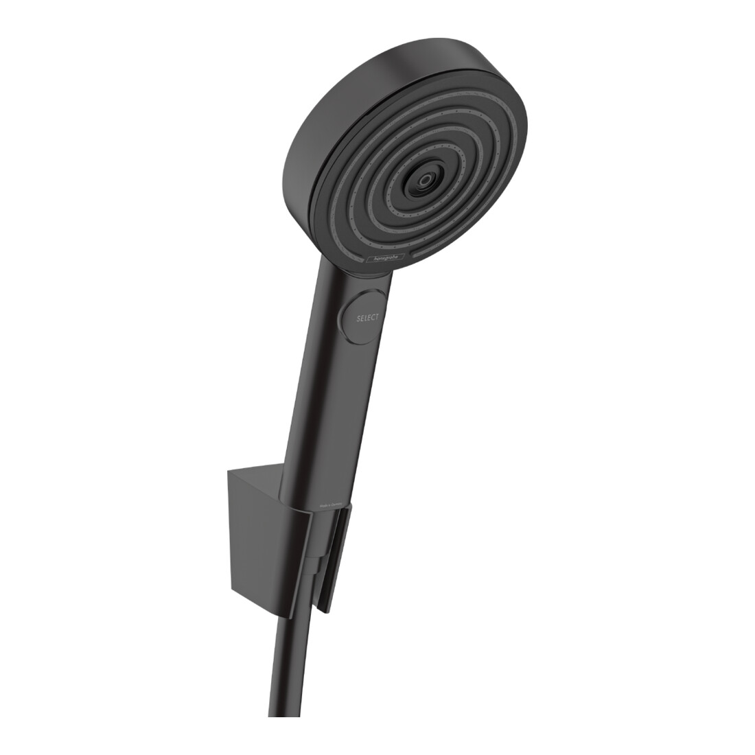 hansgrohe Support Pulsify Select EcoSmart 105 mm, 3 jets, tuyau 1600 mm, noir mat