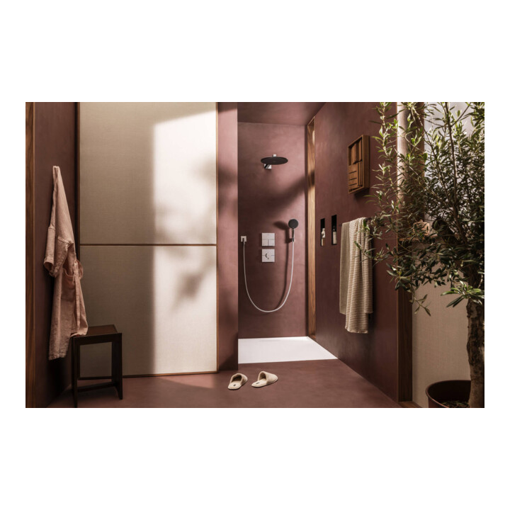 hansgrohe Support Raindance Al. Se S Eco Tête de douche 125 mm, 3 jets, chrome