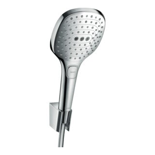 hansgrohe Support Raindance Select E 120 tête 120 mm, 3 jets, tuyau 1250 mm, chrome