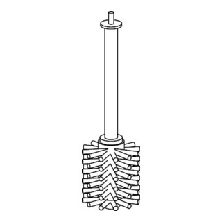 hansgrohe Tête de brosse WC noire XtraStoris