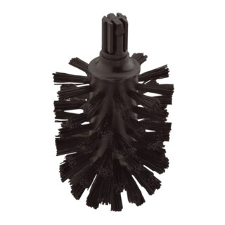 hansgrohe Tête de brosse WC sans manche, noire