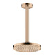 hansgrohe Tête de douche EcoSmart plus Axor encastrée, Ø 220 mm, 1 jet, poli or rouge-5