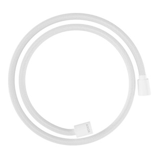 hansgrohe Textilbrauseschlauch 1250mm, Mut. 1x kon., 1x zyl, mattweiß