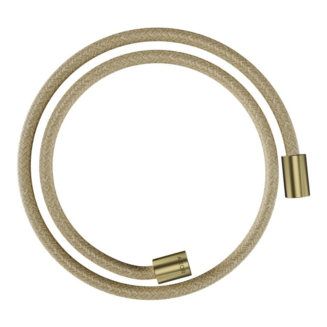 hansgrohe Textilbrauseschlauch 1250mm, Mut. beids. zyl, brushed brass