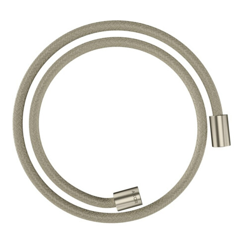 hansgrohe Textilbrauseschlauch 1250mm, Mut. beids. zyl, brushed nickel