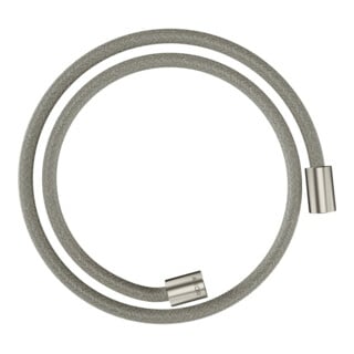 hansgrohe Textilbrauseschlauch 1250mm, Mut. beids. zyl, Edelstahl-Optik