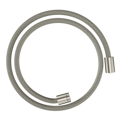 hansgrohe Textilbrauseschlauch 1250mm, Mut. beids. zyl, Edelstahl-Optik
