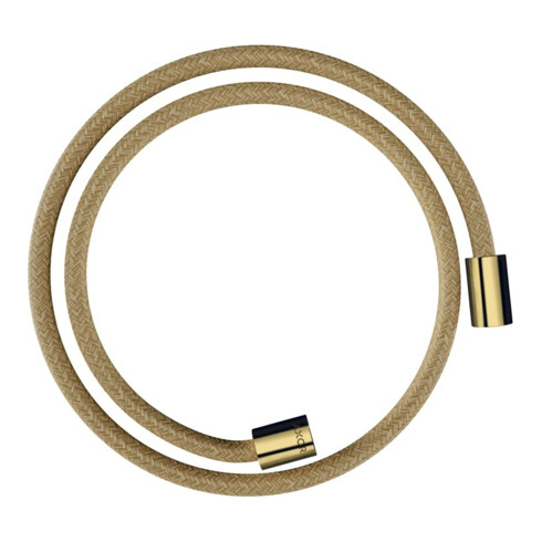 hansgrohe Textilbrauseschlauch 1250mm, Mut. beids. zyl, pol. gold optic