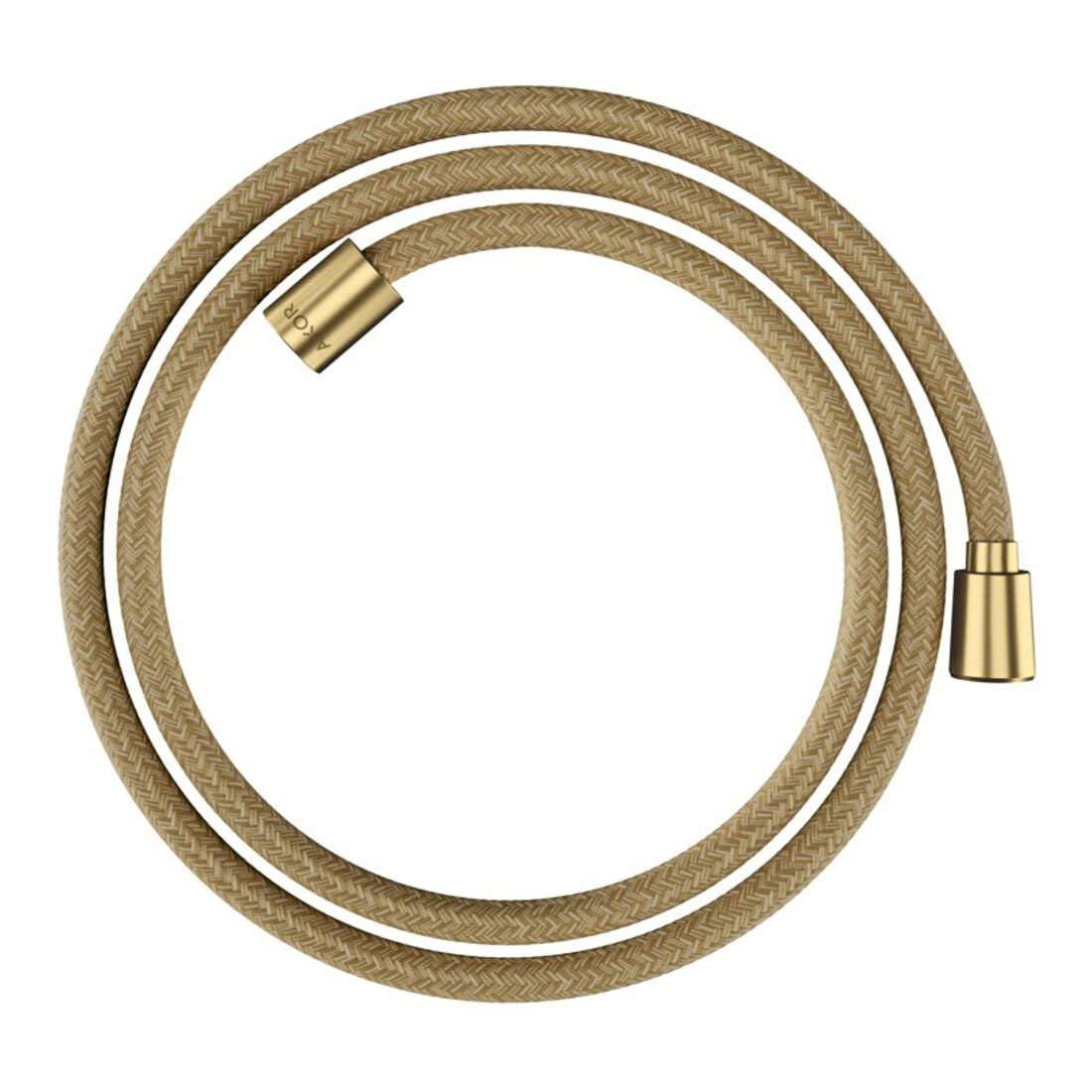 hansgrohe Textilbrauseschlauch 1600mm, Mut. 1x kon, 1x zyl, b gol opt